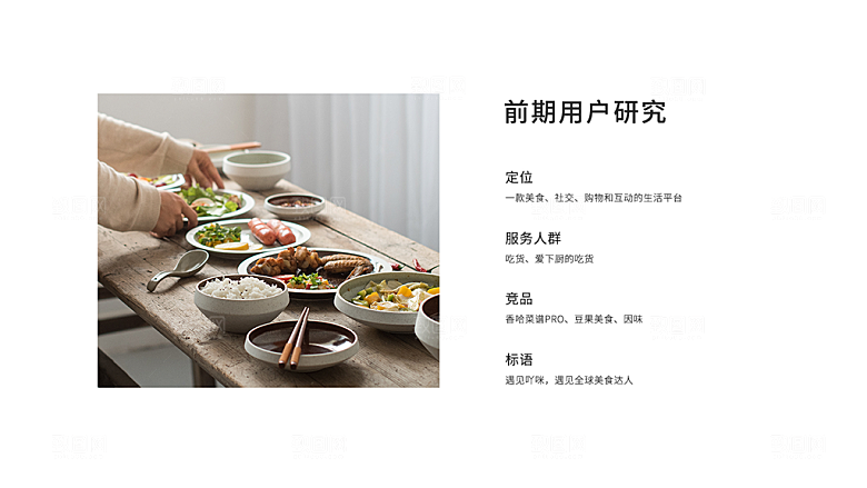 UI作品集模板美食介绍界面