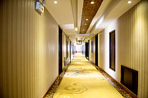 酒店客房走廊环境摄影