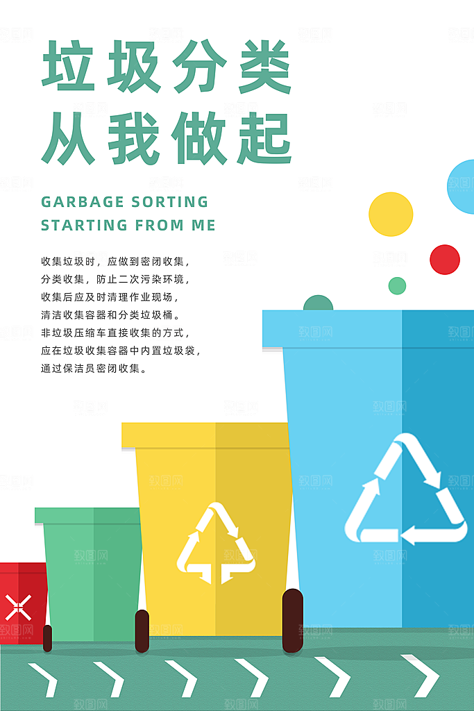 原创社区文明垃圾分类环保