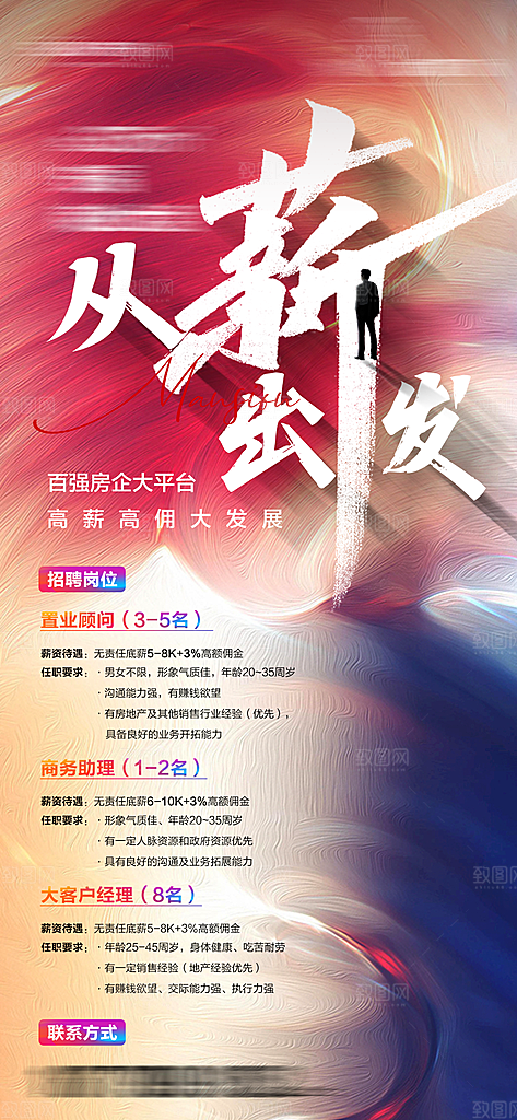 人才招聘找工作海报