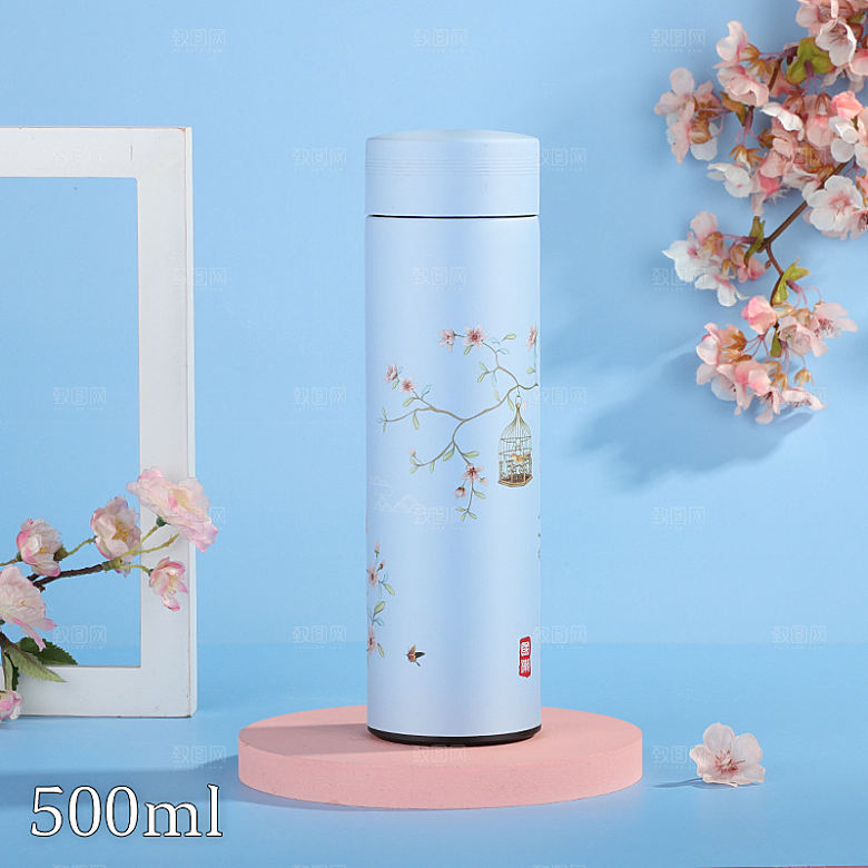 中国风保温杯杯子水杯图片