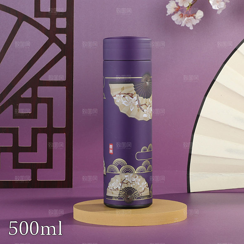 中国风保温杯杯子水杯图片