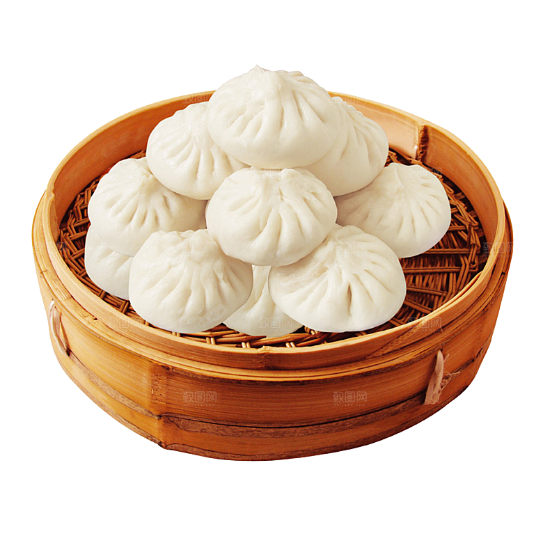 包子卡通手绘小笼包素材