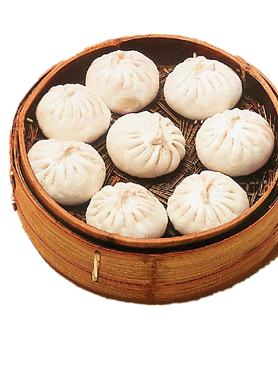 卡通小笼包手绘蒸包子素材