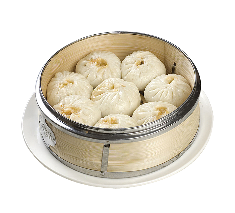 卡通小笼包手绘蒸包子素材