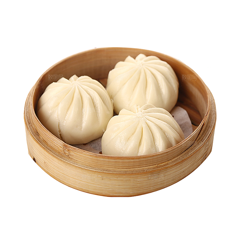 卡通手绘小笼包包子元素