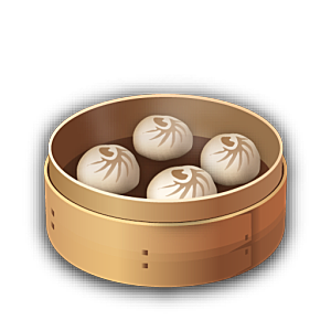 小包子卡通手绘免扣元素