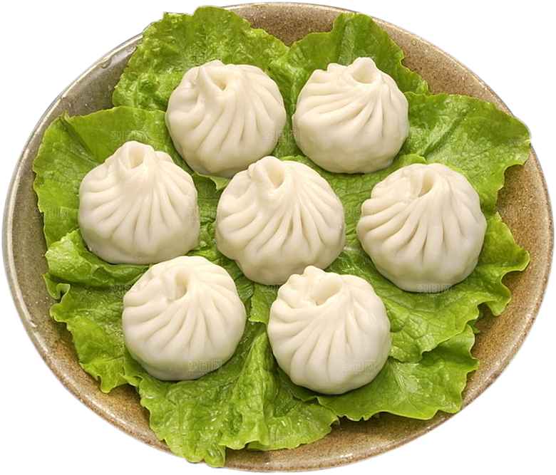 小包子卡通手绘免扣元素