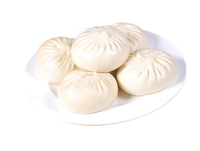 小包子卡通手绘免扣元素