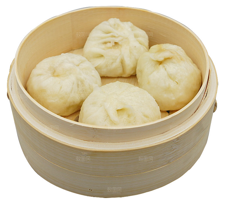 卡通手绘蒸包子素材