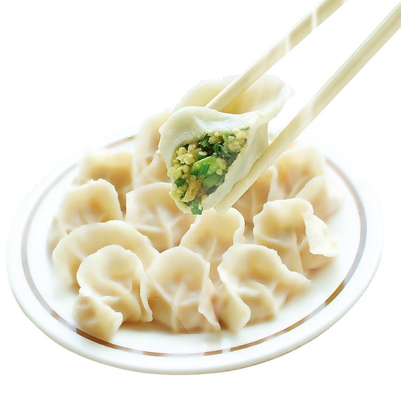 水饺馄饨饺子面食免扣元素