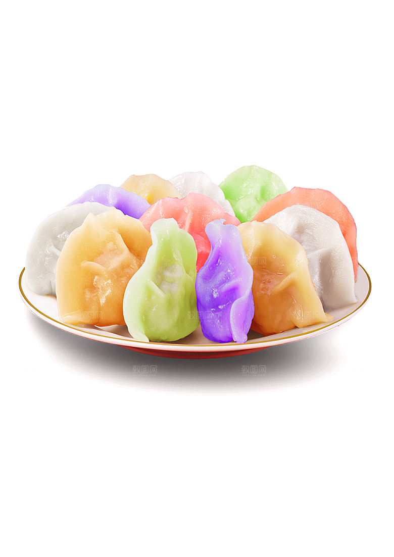 水饺馄饨饺子面食免扣元素