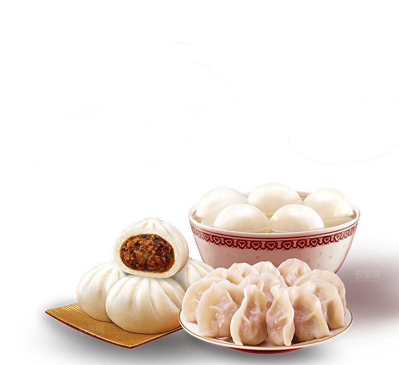 水饺馄饨饺子面食免扣元素