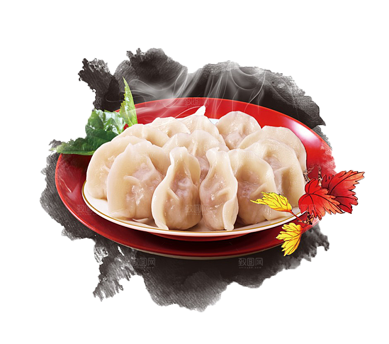 水饺饺子东北蒸饺免扣元素