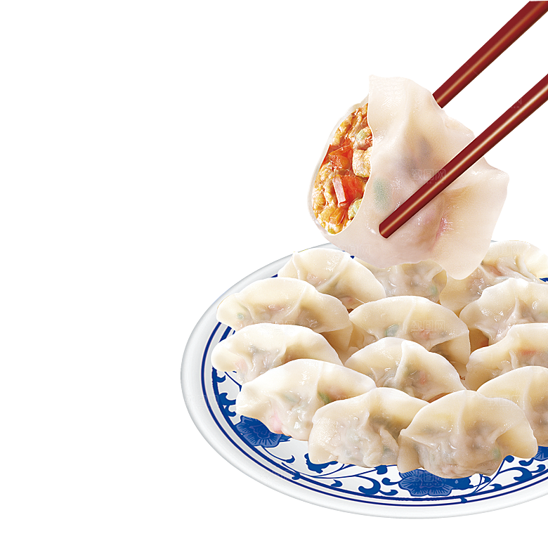 水饺饺子东北蒸饺免扣元素