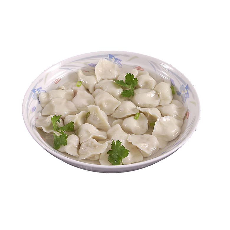 包饺子吃饺子卡通手绘水饺蒸饺混沌煎饺