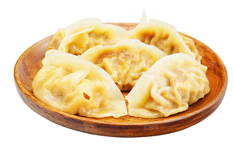 卡通手绘水饺蒸饺混沌煎饺包饺子吃饺子