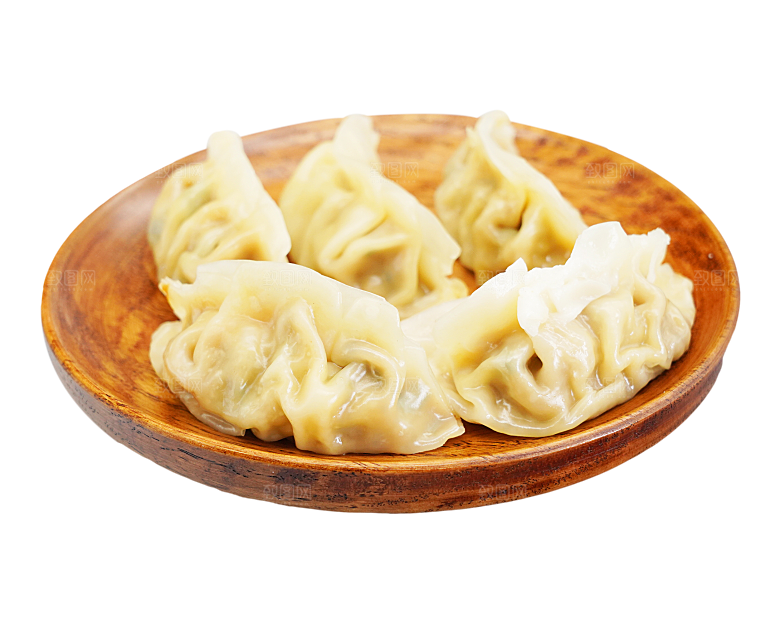 卡通手绘水饺蒸饺混沌煎饺包饺子吃饺子