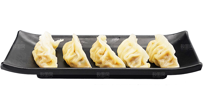 卡通手绘水饺蒸饺混沌煎饺包饺子吃饺子