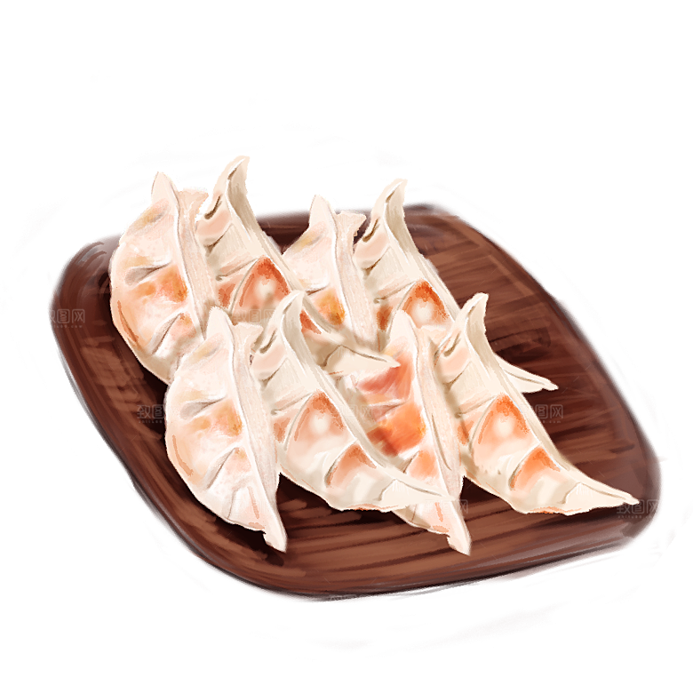 东北蒸饺包饺子面食元素