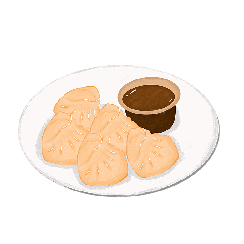 东北蒸饺包饺子面食元素