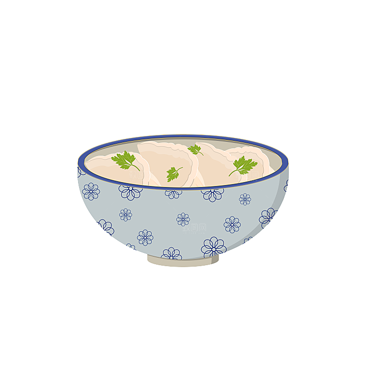 饺子蒸饺卡通手绘饺子素材