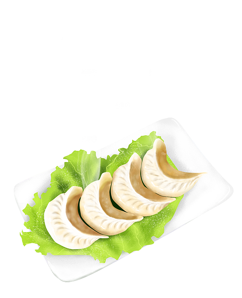 东北特色美食饺子素材