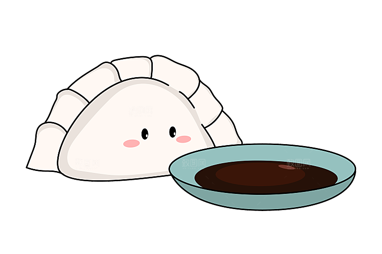 东北特色美食饺子素材