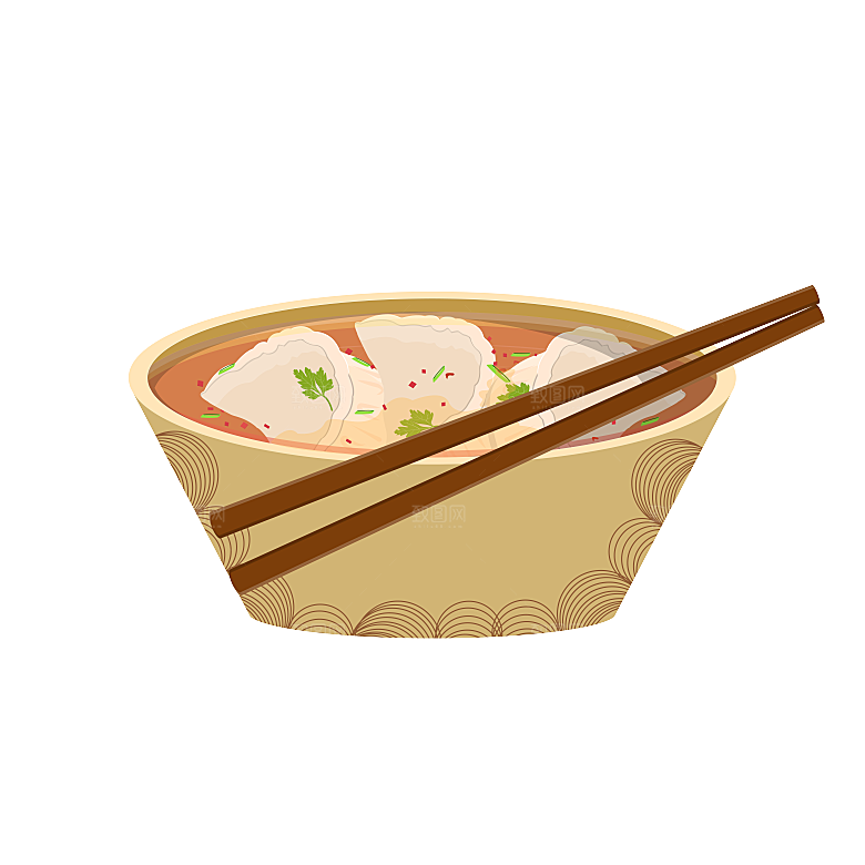 东北特色美食饺子素材