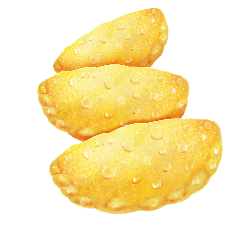 卡通饺子手绘元素