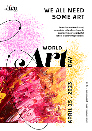 世界艺术节海报模板设计