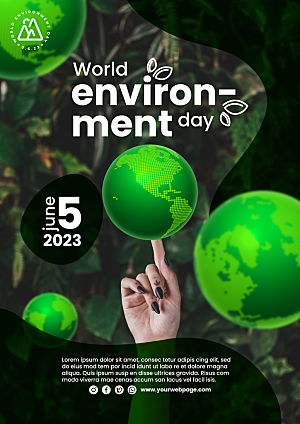 世界环境日模板设计
