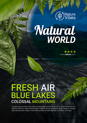 自然世界环保海报设计