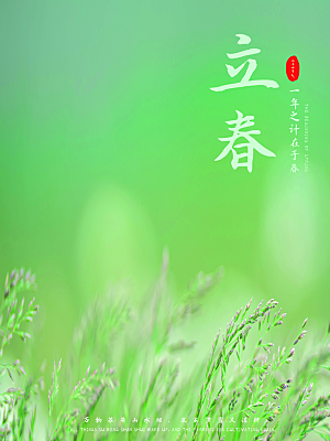品质立春节气宣传海报