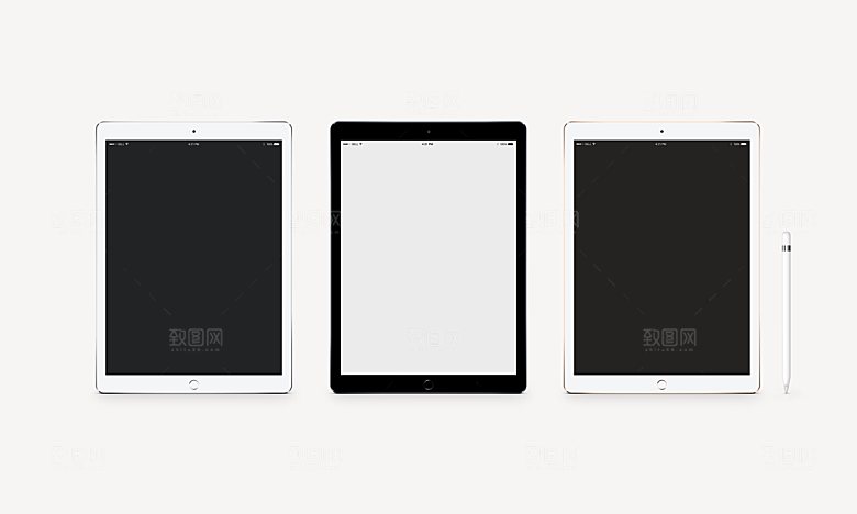 iPad网页样机设计展示模板
