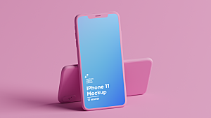 粉色IPHONE苹果手机样机1