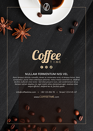 咖啡时间广告宣传海报