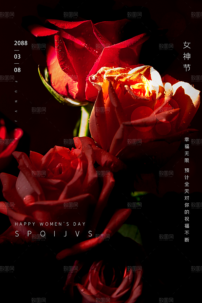 妇女节女生节促销海报