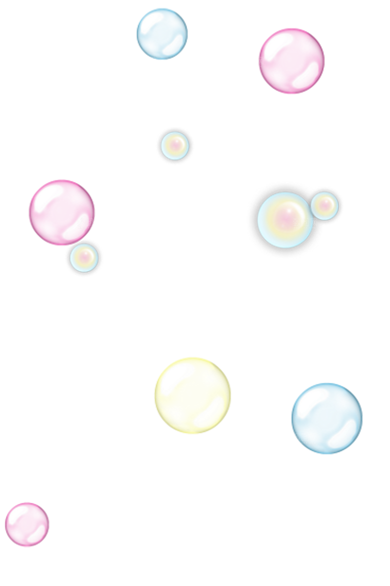 彩色泡泡插图素材透明气泡肥皂水泡