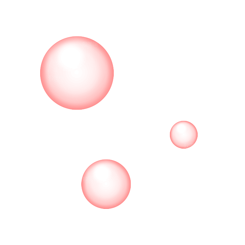 彩色泡泡插图素材透明气泡肥皂水泡元素