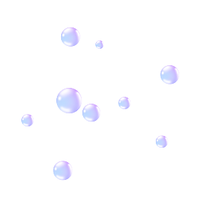 彩色泡泡插图素材透明气泡肥皂水泡元素
