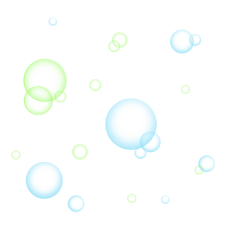 彩色泡泡插图素材透明气泡肥皂水泡元素