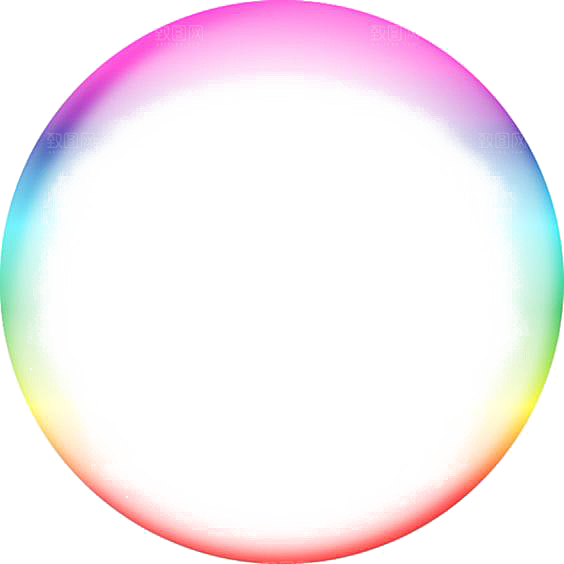 彩色泡泡插图素材透明气泡肥皂水泡元素