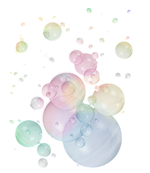 彩色泡泡插图素材透明气泡肥皂水泡