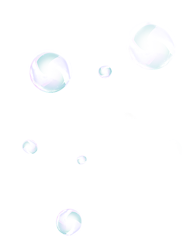 彩色泡泡插图素材透明气泡肥皂水泡
