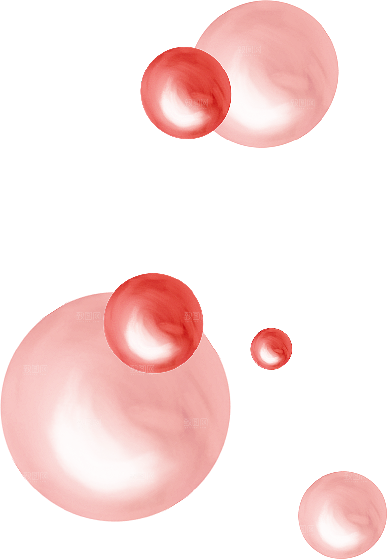 彩色泡泡插图素材透明气泡肥皂水泡元素