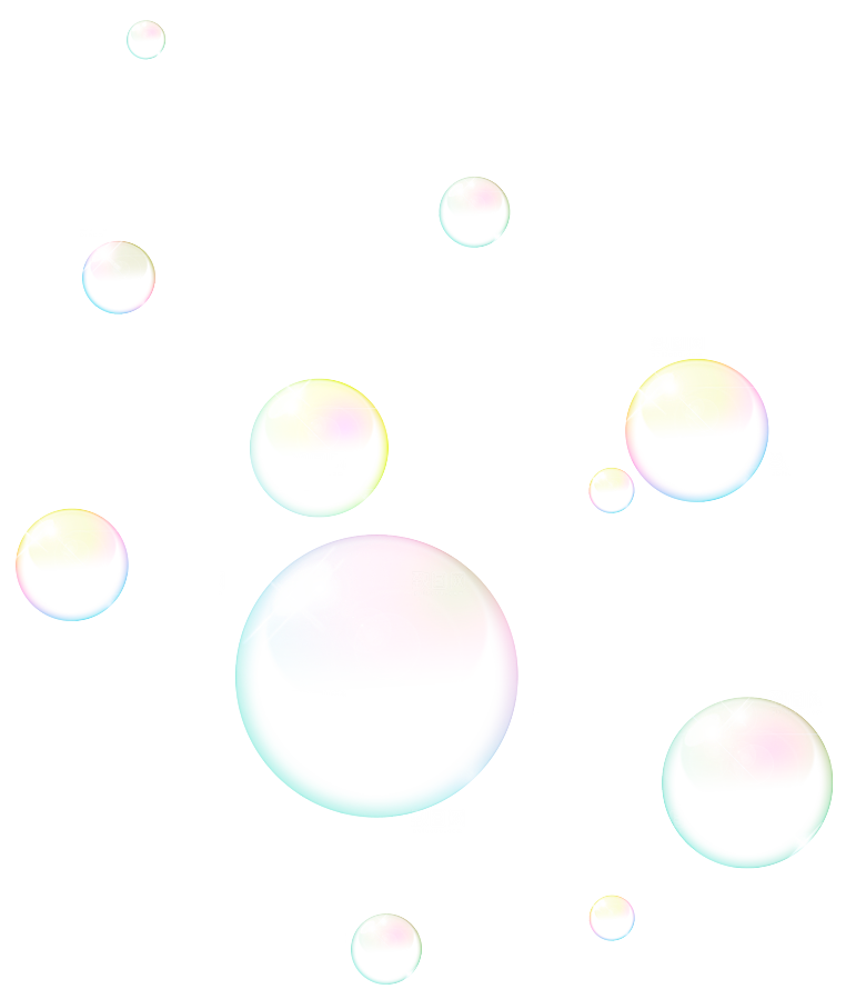 彩色泡泡插图素材透明气泡肥皂水泡