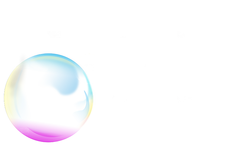 彩色泡泡插图素材透明气泡肥皂水泡