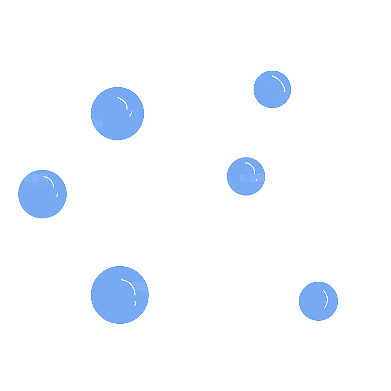 彩色泡泡插图素材透明气泡肥皂水泡元素