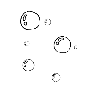 彩色泡泡插图素材透明气泡肥皂水泡元素